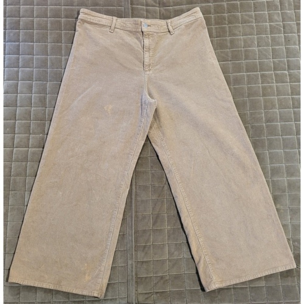 Universal Thread Womens Tan Sailor Wide Leg Corduroy Pants 16R Flawed